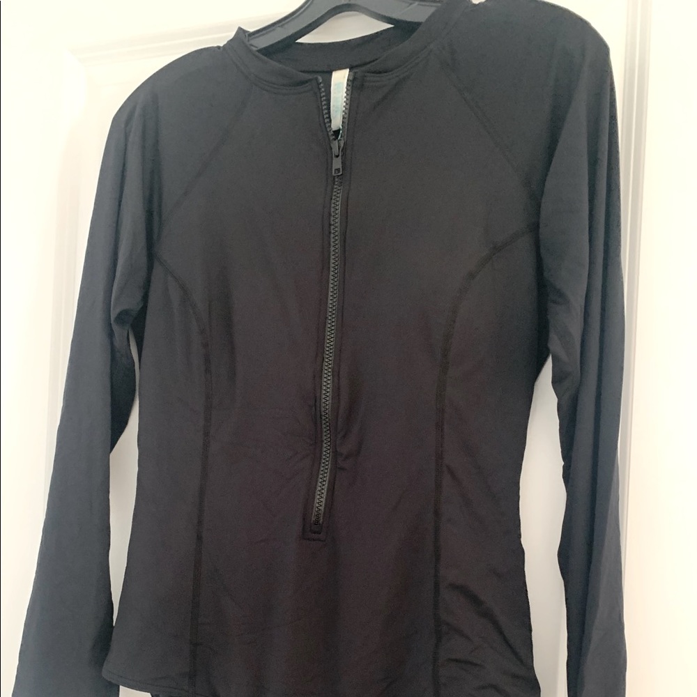 Sea level One piece SPF50 zip swim suit